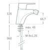 MONOMANDO BIDET BALANS - Imagen 2