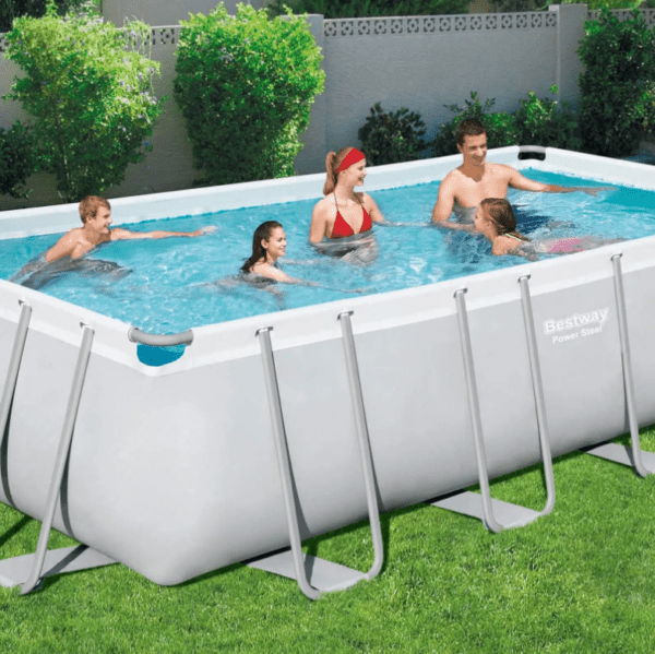 piscina sobre superficie Power Steel de Bestway de 5.49 m x 2.74 m x 1.22 m con bomba de filtrado - Imagen 3