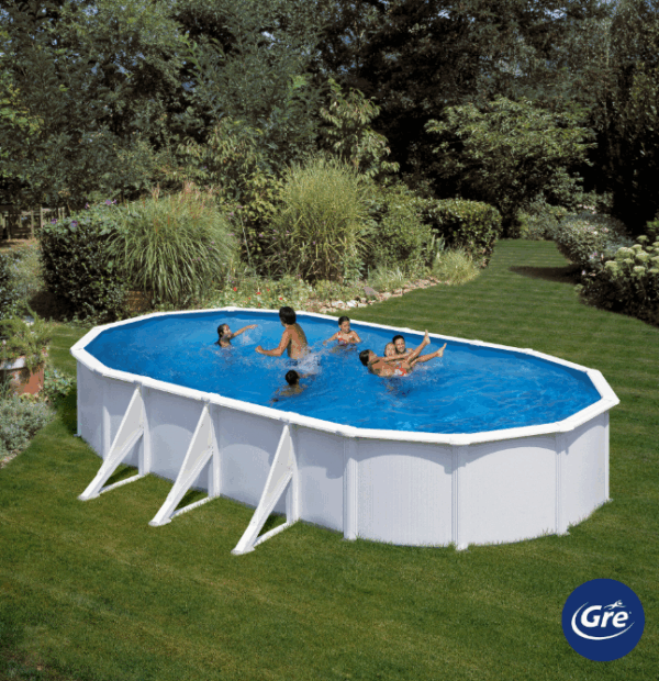PISCINA GRE OVALADA 730X375X120 (FILTRO+ESCALERA) - Imagen 3